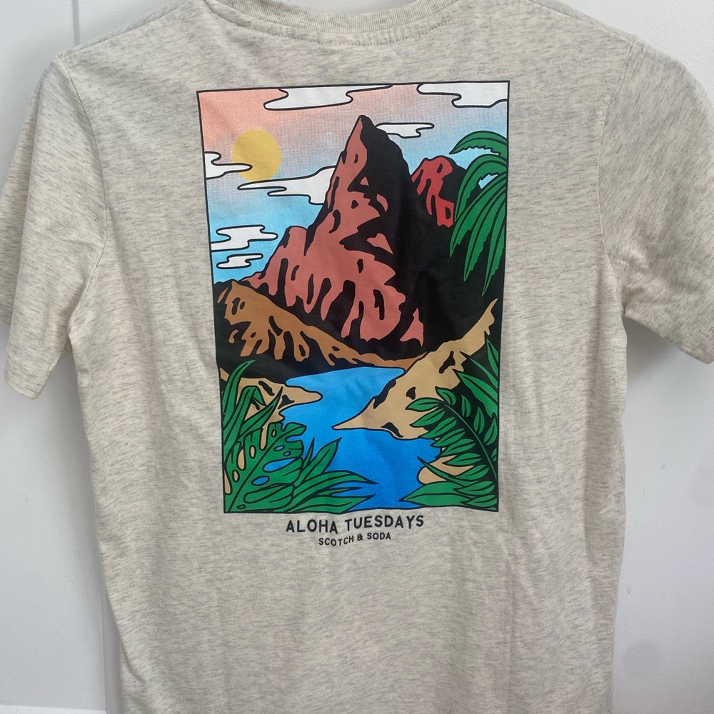 Artwork crewneck T-shirt